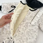 【66-90cm】 花柄リボン オールインワン - 画像 (6)