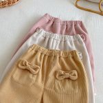 【73-120cm】 蝶結び コーデュロイ あったか パンツ - 画像 (13)
