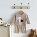 【73-110cm】 象柄 ワッフル セットアップ - 画像 (4)