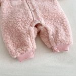 【66-90cm】 シャネル風 裏起毛 カバーオール - 画像 (15)