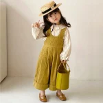 【90-130cm】 トップス+オールインワン セットアップ - 画像 (4)