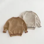 【80-130cm】 フロントポケットコーデュロイ サロペット OR セーター - 画像 (9)
