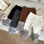【66-100cm】 カラー切り替え レギンス