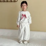 【80-150cm】レースリボン スウェットセットアップ - 画像 (15)