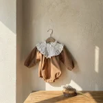 【66-90cm】 フリル襟 ロンパース - 画像 (6)
