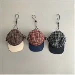 【GOODS】 親子コーデ チェック キャップ