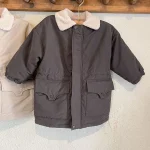 【80-150cm】 ボア襟 ロングコート - 画像 (10)
