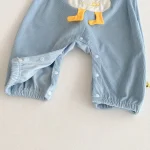【66-100cm】 カモデザイン サロペット ＆ ボーダー シャツ 2点セット - 画像 (6)