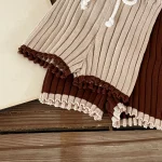 【66-90cm】 ニット リブ セットアップ - 画像 (16)