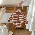 【66-90cm】 ボーダーニット セットアップ - 画像 (8)
