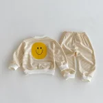 【80-130cm】 笑顔ボーダー セットアップ - 画像 (4)