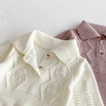 【66-100cm】 ポロ ゲーブル編み オールインワン - 画像 (15)