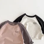 【73-100cm】 カラー切り替え シャツ - 画像 (6)