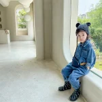 【80-130cm】 デニム オールイワン - 画像 (4)