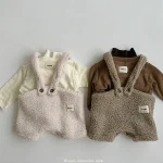 【66-90cm】 ボア サロペット - 画像 (8)