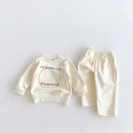 【80-130cm】英字 カジュアル セットアップ - 画像 (5)