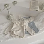 【73-100cm】 丸襟リブ セットアップ - 画像 (6)