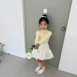 【73-120cm】ハート柄 フリル襟 トップス - 画像 (9)