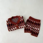 【66-100cm】 ひしがた編み セットアップ - 画像 (5)