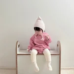 【66-90cm】 ハート刺しゅう ロンパース - 画像 (11)