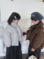 【80-140cm】 スカーフ付き アウター - 画像 (4)