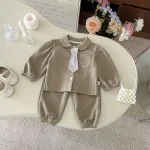 【73-110cm】ネクタイワッフル セットアップ - 画像 (5)