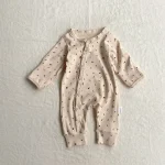 【66-90cm】ボンボン付き 花柄 オールインワン - 画像 (8)