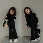 【90-140cm】ビッグ襟 カジュアル セットアップ