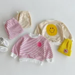 【80-130cm】 笑顔ボーダー セットアップ - 画像 (12)