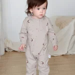 【66-100cm】 ヨーロッパ風 小花柄 オールインワン - 画像 (3)
