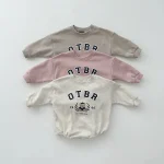 【66-90cm】熊柄 ロンパース - 画像 (3)