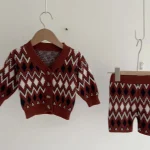 【66-100cm】 ひしがた編み セットアップ - 画像 (3)