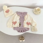 【66-90cm】 フリル襟 ロンパース - 画像 (8)