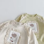 【73-110cm】 レース カジュアル セットアップ - 画像 (6)