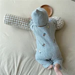 【66-90cm】帽子付き 梨柄 ワッフル オールインワン or セットアップ - 画像 (9)
