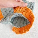 【66-100cm】フリル襟 刺繡 セットアップ - 画像 (5)