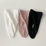 【66-90cm】 ノーカラー リブ タイツ - 画像 (2)