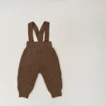 【66-100cm】 シンプルリブ サロペット - 画像 (8)
