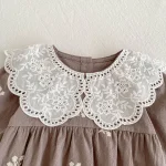 【66-130cm】 レース襟 ロンパース  OR ワンピース - 画像 (5)