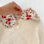 【66-100cm】 刺繍 襟 トップス - 画像 (18)