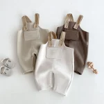 【73-120cm】 シンプル ボア サロペット - 画像 (3)