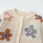 【66-100cm】 フラワー カーディガン - 画像 (9)