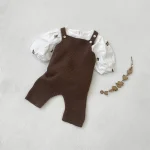 【66-90cm】 韓国風 シンプル サロペット - 画像 (4)