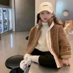 【90-130cm】 フェイクムートン コート - 画像 (3)