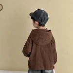 【80-150cm】 フード付き ポケット付き アウター - 画像 (8)