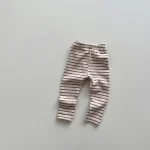 【80-130cm】韓国風 ボーダー レギンス - 画像 (10)