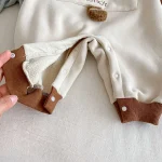 【66-90cm】 サイドボタンカートゥーン オールインワン - 画像 (13)