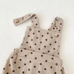 【66-100cm】 ドット サロペット ロンパース or 花柄インナー シャツ - 画像 (10)