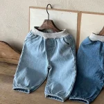 【73-110cm】 ポケット付き デニム パンツ - 画像 (6)