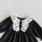 【66-110cm】 レース襟 ロンパース or ワンピース - 画像 (16)